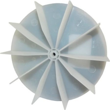 Pem Motors Small Plastic Push-On Fan Blade, 4-5/8" Dia., CCW or CW, 3/16" Bore, 1" Blade Depth, Wheel Blade 8660-4031